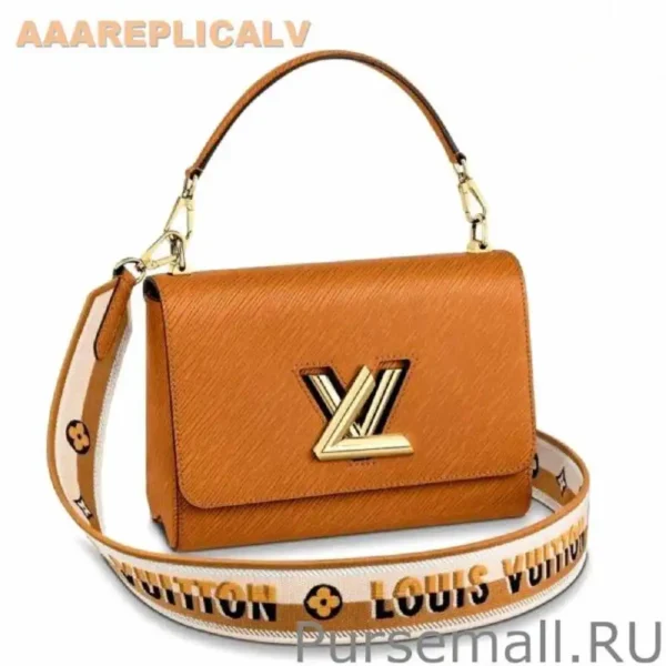 AAA Replica Louis Vuitton Twist MM Bag with Jacquard Strap M57506