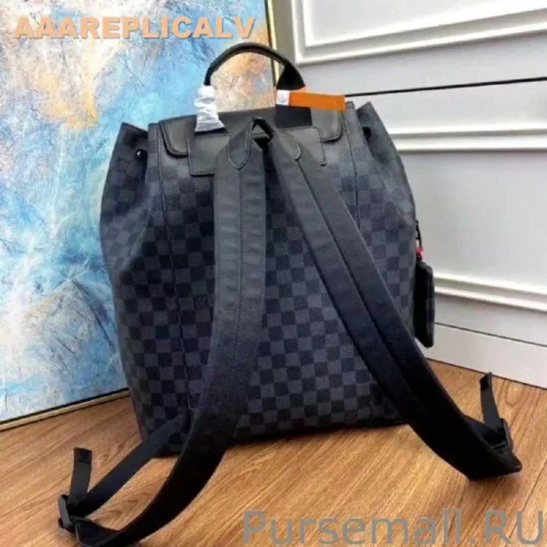 AAA Replica Louis Vuitton Utility Backpack Damier Graphite N40279