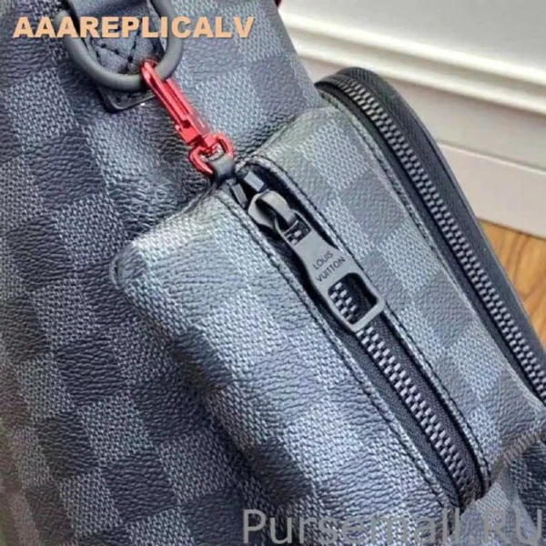 AAA Replica Louis Vuitton Utility Backpack Damier Graphite N40279