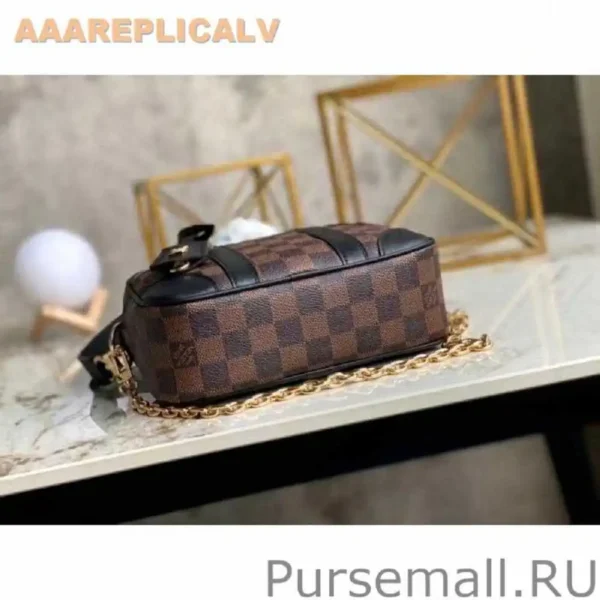 AAA Replica Louis Vuitton Valisette Souple BB Bag Damier Ebene N50063