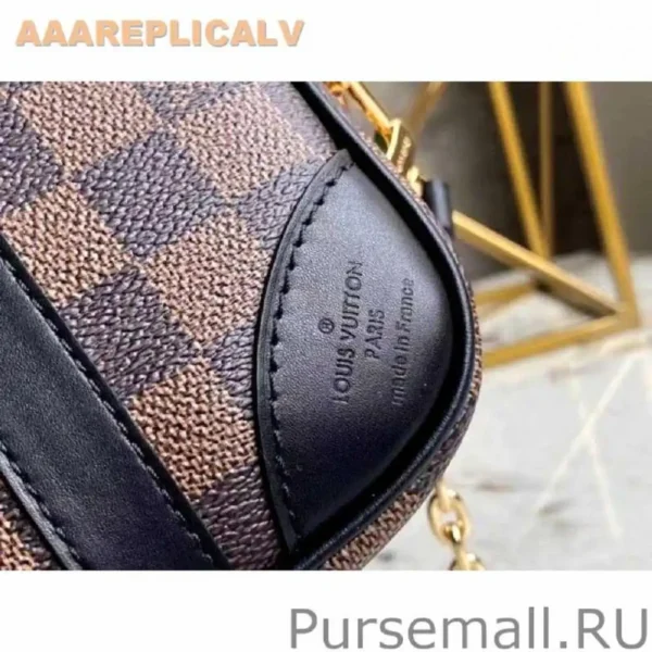 AAA Replica Louis Vuitton Valisette Souple BB Bag Damier Ebene N50063
