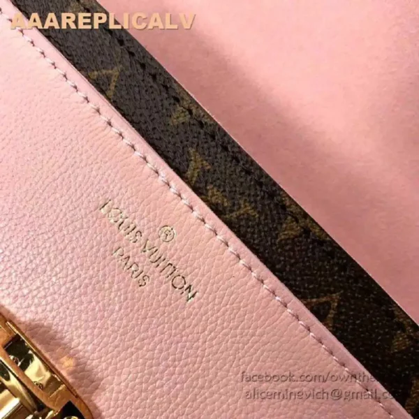 AAA Replica Louis Vuitton Victoire Bag Monogram Canvas M43475 Pink