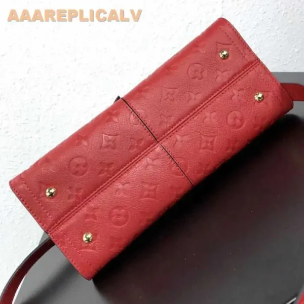 AAA Replica Louis Vuitton Zipped Handbag PM Monogram Empreinte M54193